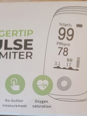 Fingertip Pulse Oximeter - White